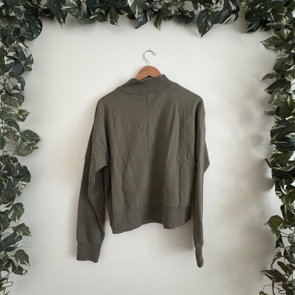 All In Motion Pullover Mock Neck Sweatshirt Green NWT Women’s Size M - Picture 2 of 8